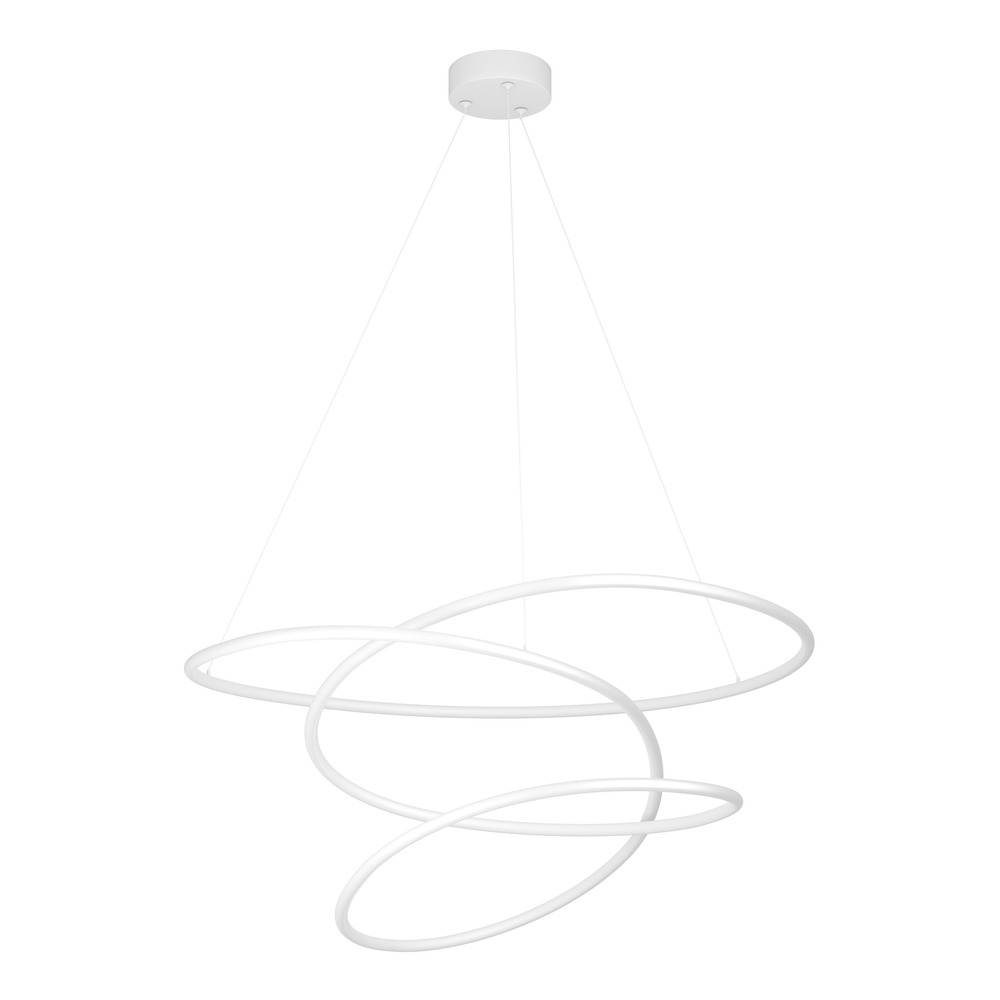 Moderne hanglamp Racale Ø 78cm wit Eglo 9008606391431