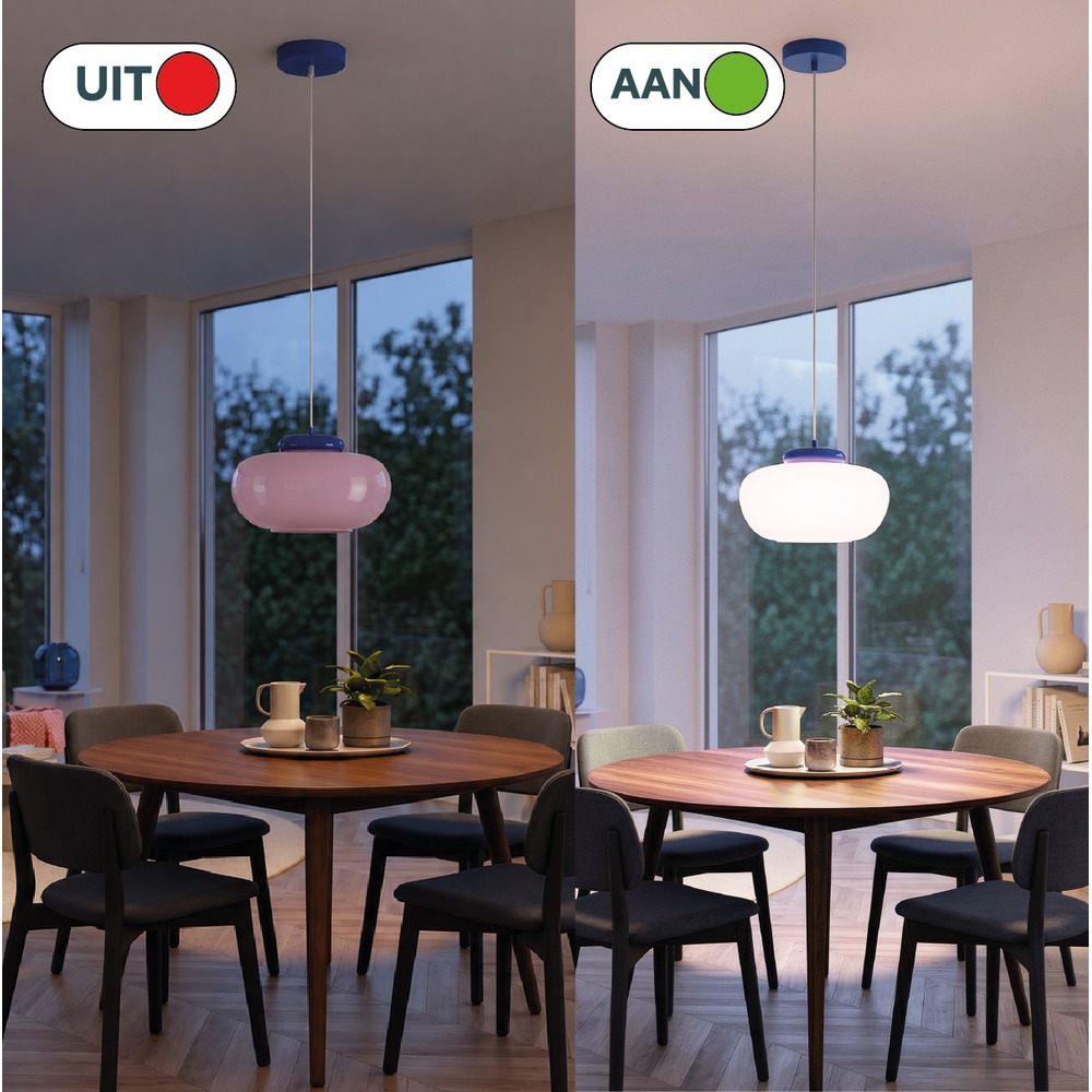 Design hanglamp Berardelli roze met blauw Ø 30cm Eglo 9008606404971