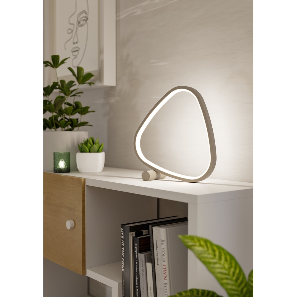 Moderne tafellamp Leporano zand bruin Eglo 9008606391219