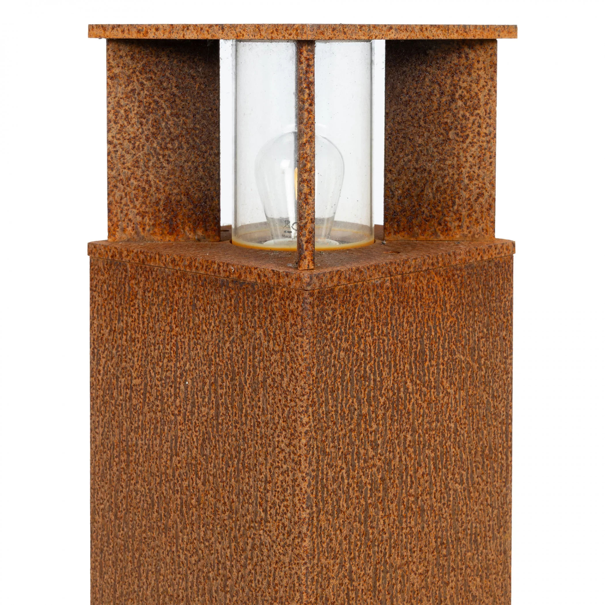 Vierkante tuinlamp Marina 40 corten KS verlichting 8714732783408