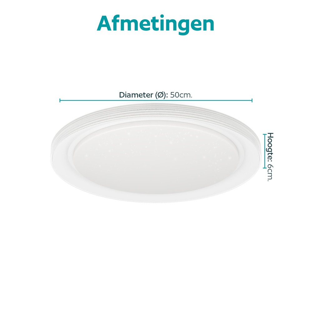 Plafonniere Semovigo wit Ø 50cm Eglo 9008606391820