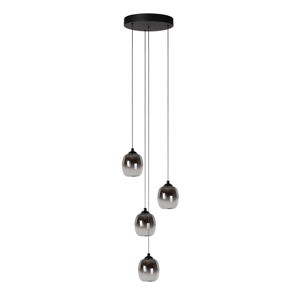 Lucide 4-lichts Hanglamp Tamino Zwart - 74419/20/30