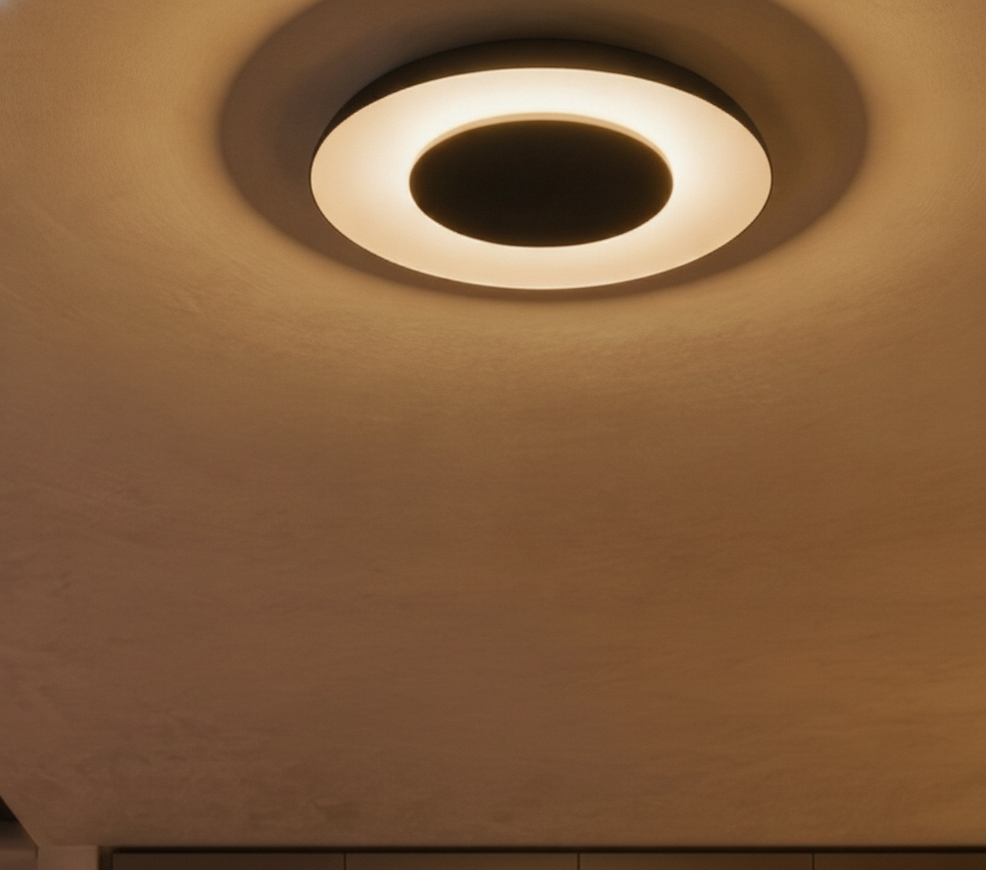 Design plafondlamp Epos Ø 60cm zwart met wit