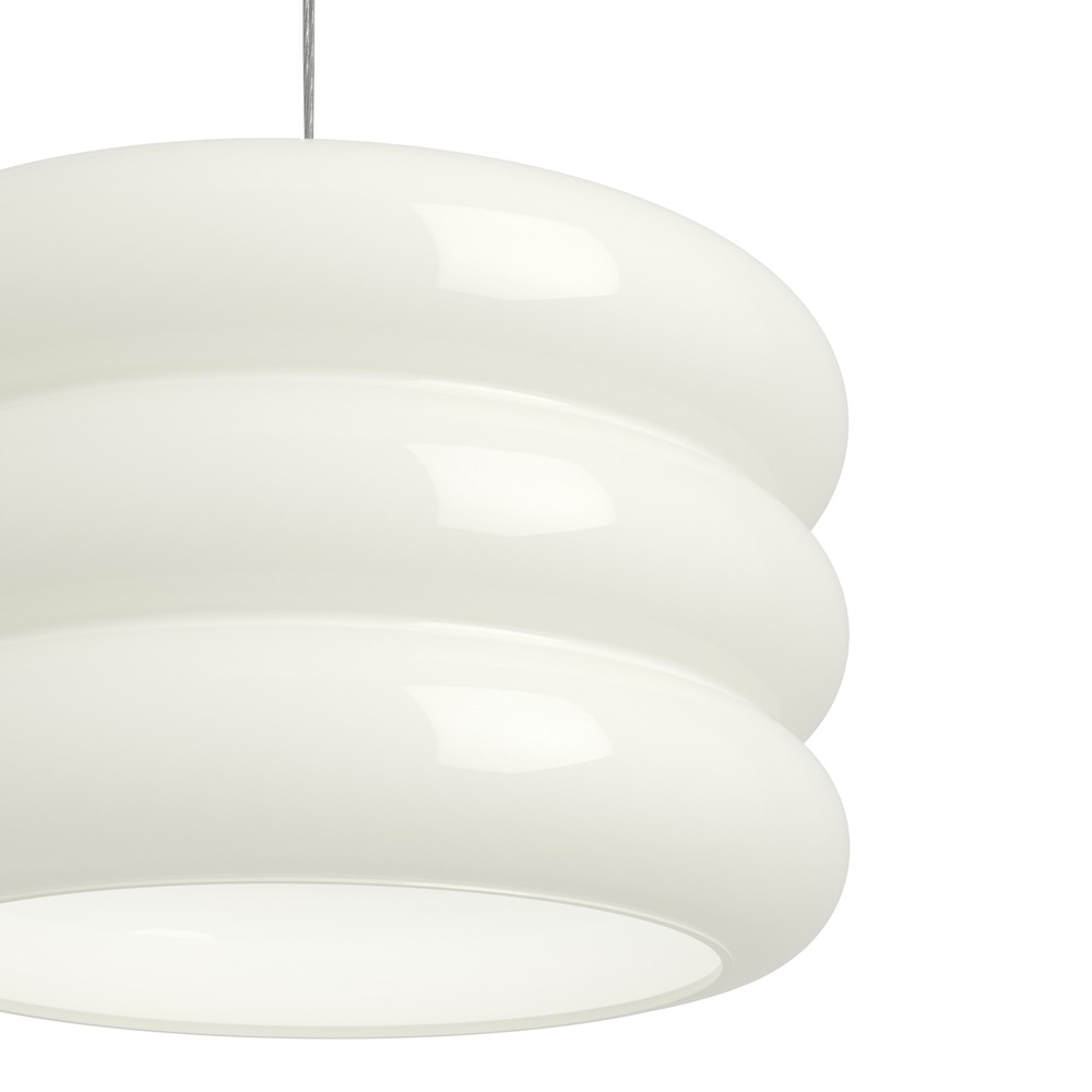 Design hanglamp Tortora chroom met wit Ø 30cm Eglo 9008606405572