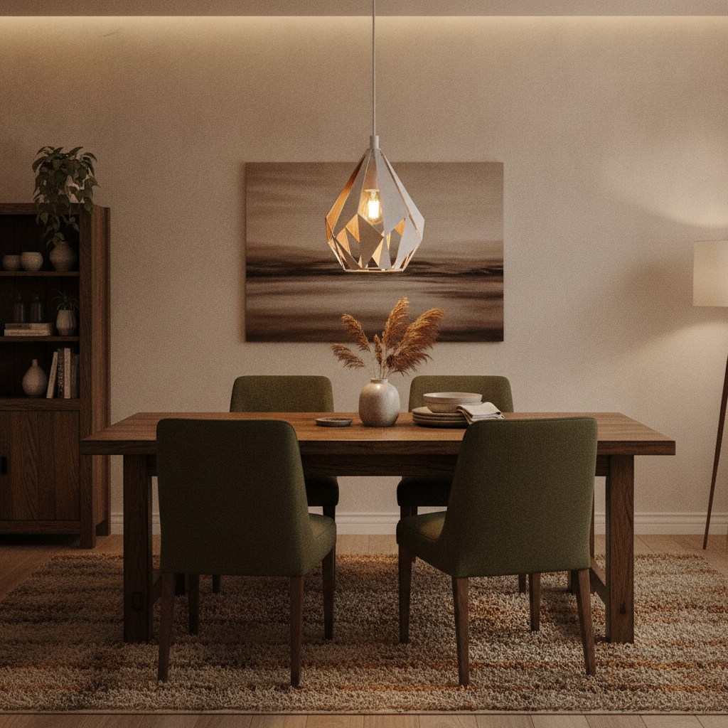 Hanglamp Carlton 1 20cm wit met goud