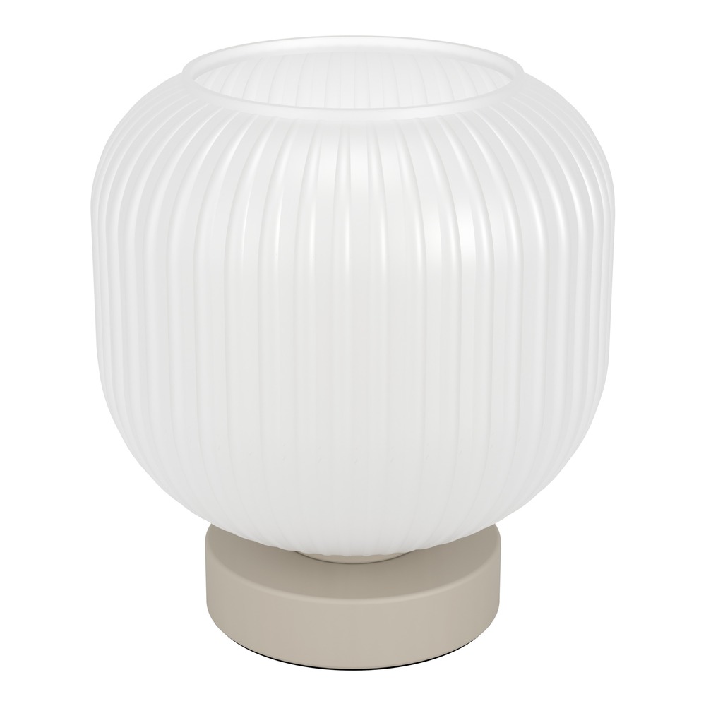 Design tafellamp Dasmina zand bruin met wit Ø 20cm Eglo 9008606406388