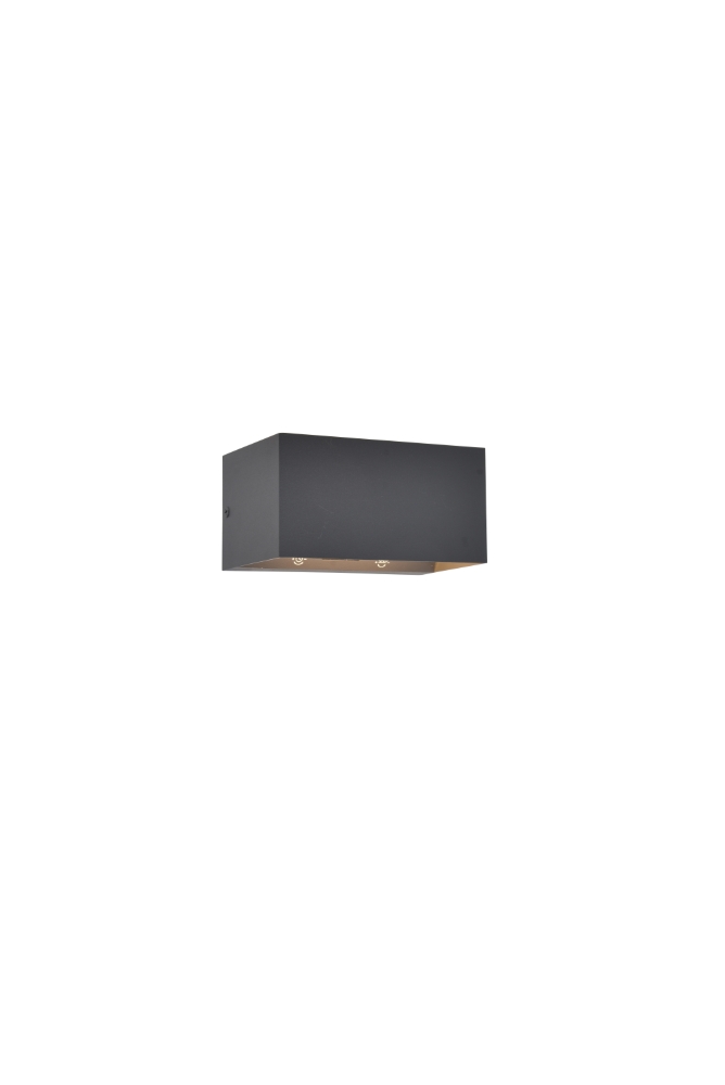 Strakke wandlamp Gemini grijs met sensor