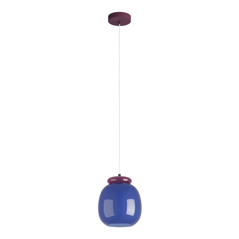 Design hanglamp Berardelli blauw met paars Ø 23cm Eglo 9008606404940