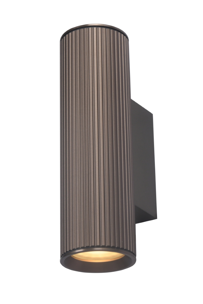 Wandspot ribbels Ribella Bruin met zwart