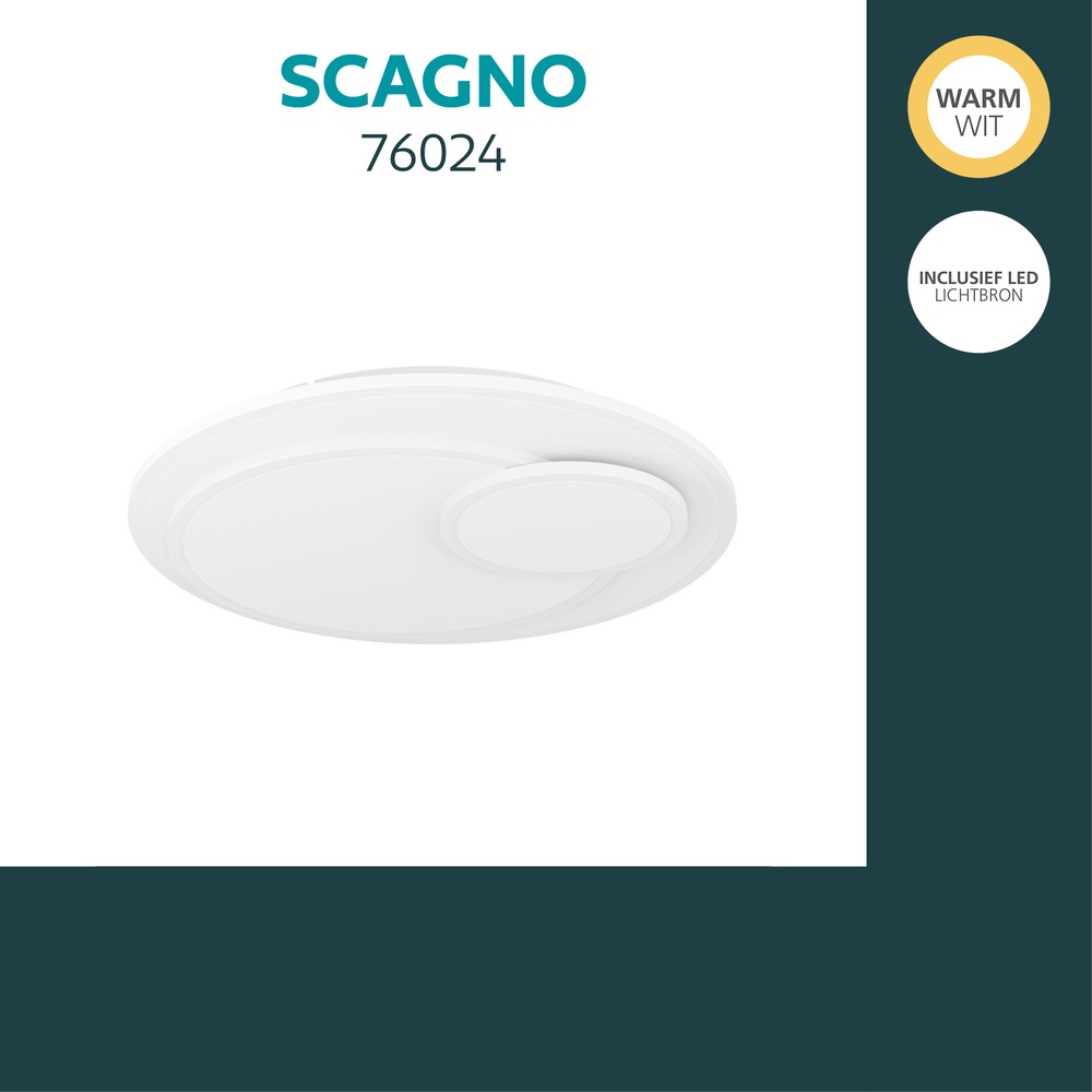 Design plafonniere Scagno Ø 38cm Eglo 9008606391967