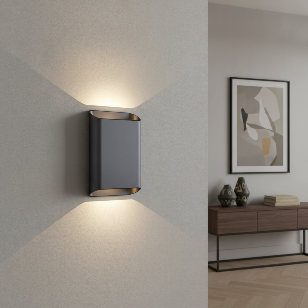 Wandlamp Diaz L Zwart
