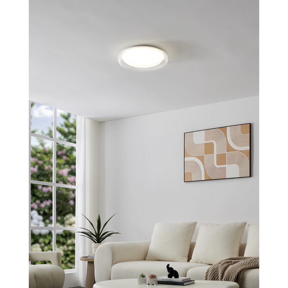 Witte plafondlamp Montedoro Ø 40cm Eglo 9008606399697
