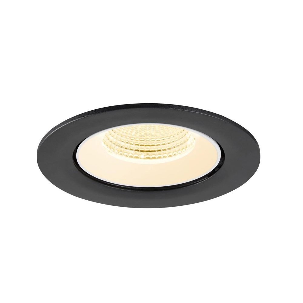 Inbouwspot Numinos Gimble L zwart/wit 3000K - 55gr SLV 4024163310260