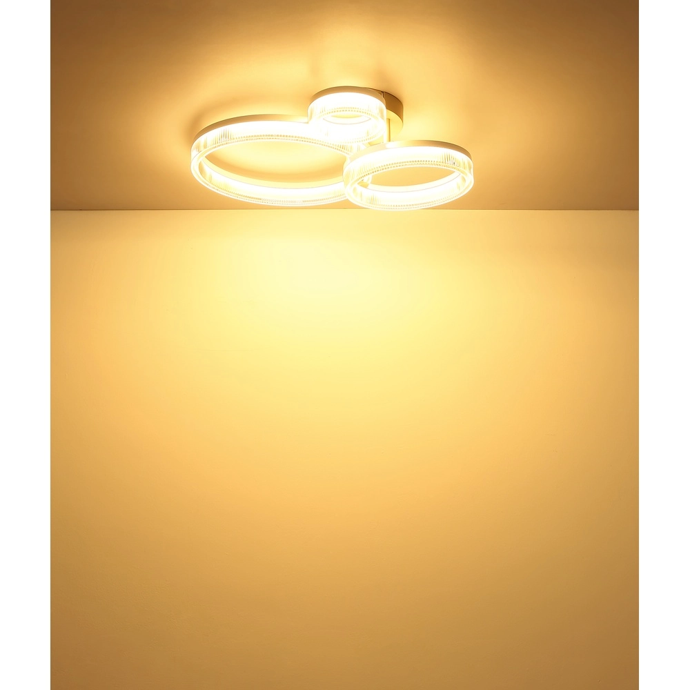 Moderne plafondlamp Zara zand bruin 51cm Globo 9007371579068