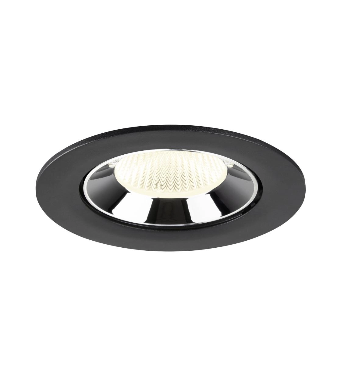 Inbouwspot Numinos Gimble L zwart/chroom 4000K - 40gr SLV 4024163310109