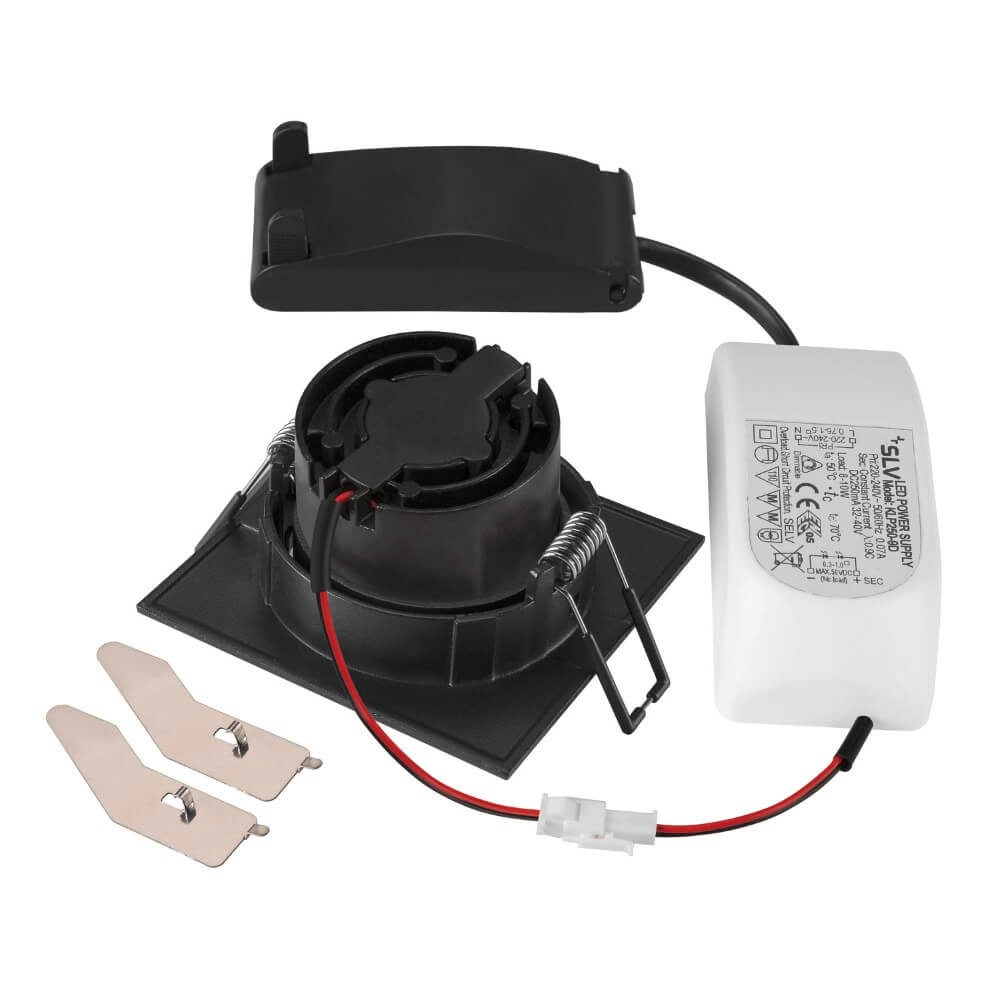 Vierkante led spot New Tria 68 DTW zwart - 1800-3000K - 700lm - 60g SLV 4024163277372