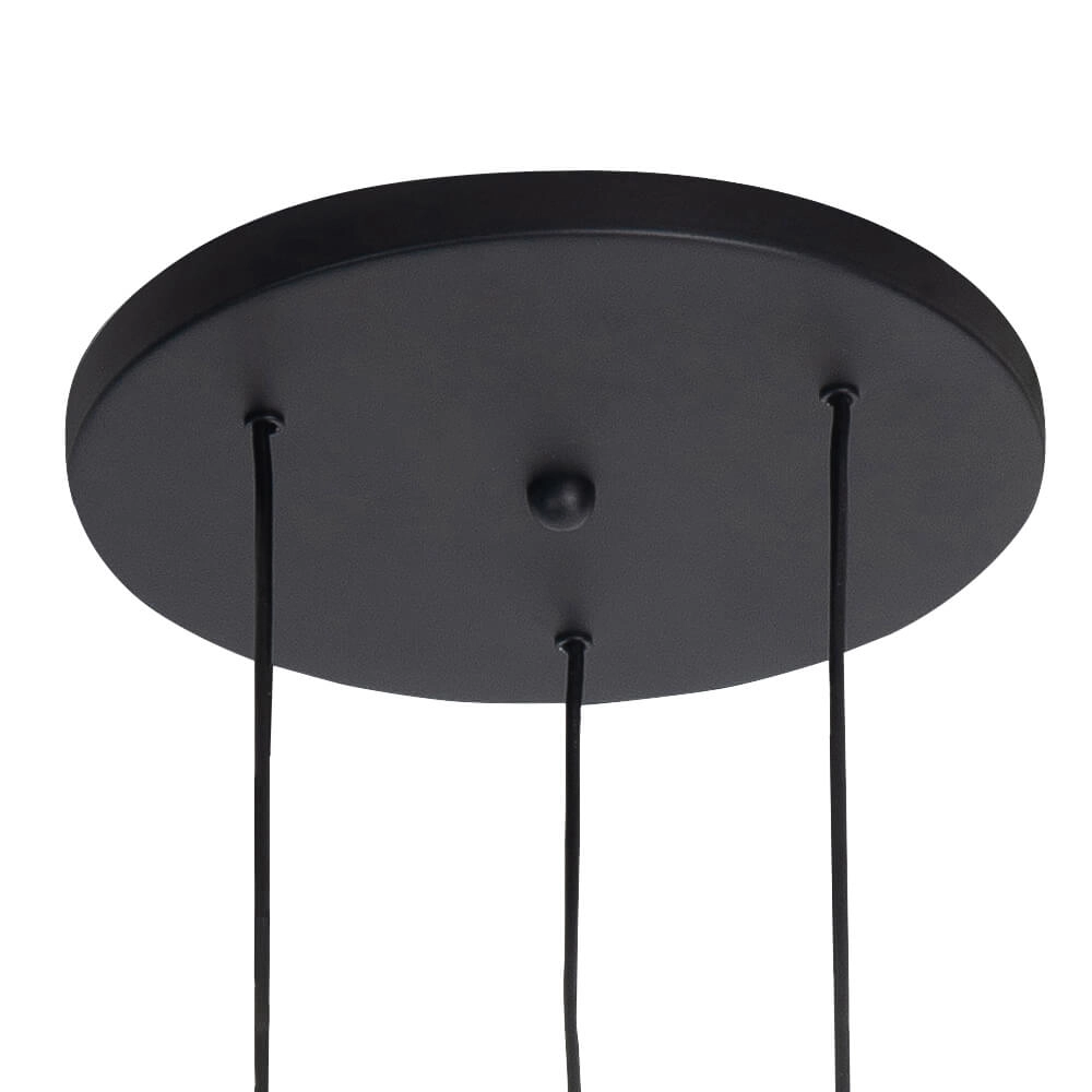 Ronde pendel hanglamp Perugia mat goud - 3x GU10 Highlight 8718379046803