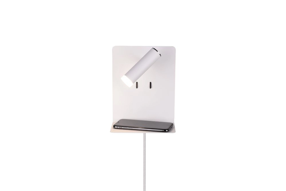 muur licht Element met schapje mat wit Trio 4017807399875