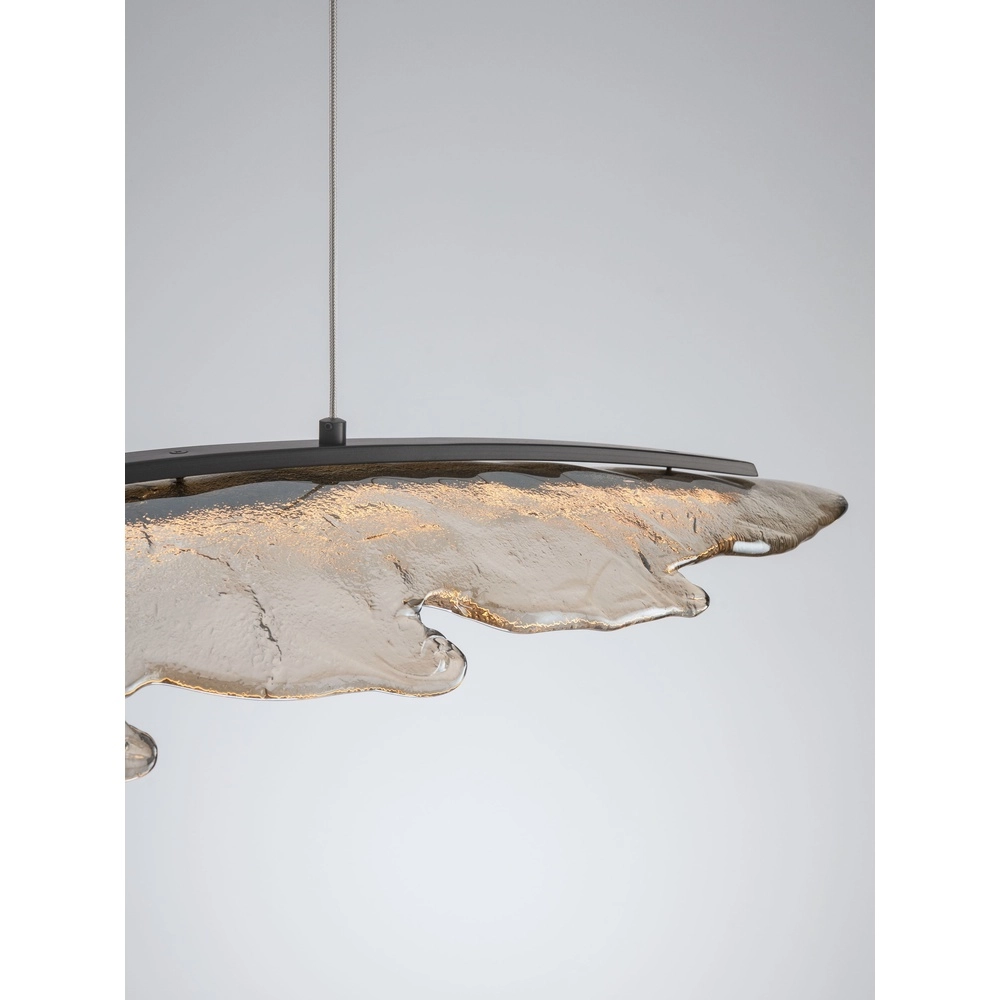 Design hanglamp Amado antraciet met mokka 104cm Lyora 5212063500273