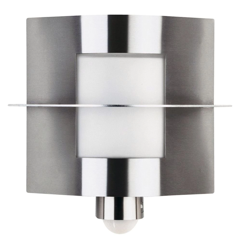 Rvs buitenlamp met sensor Kampala 26cm