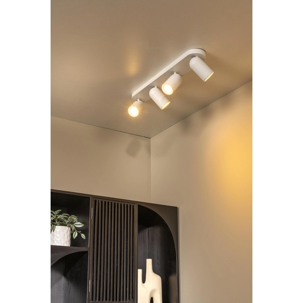 Plafondspot Punch 4-lichts wit Lucide 5411212134462