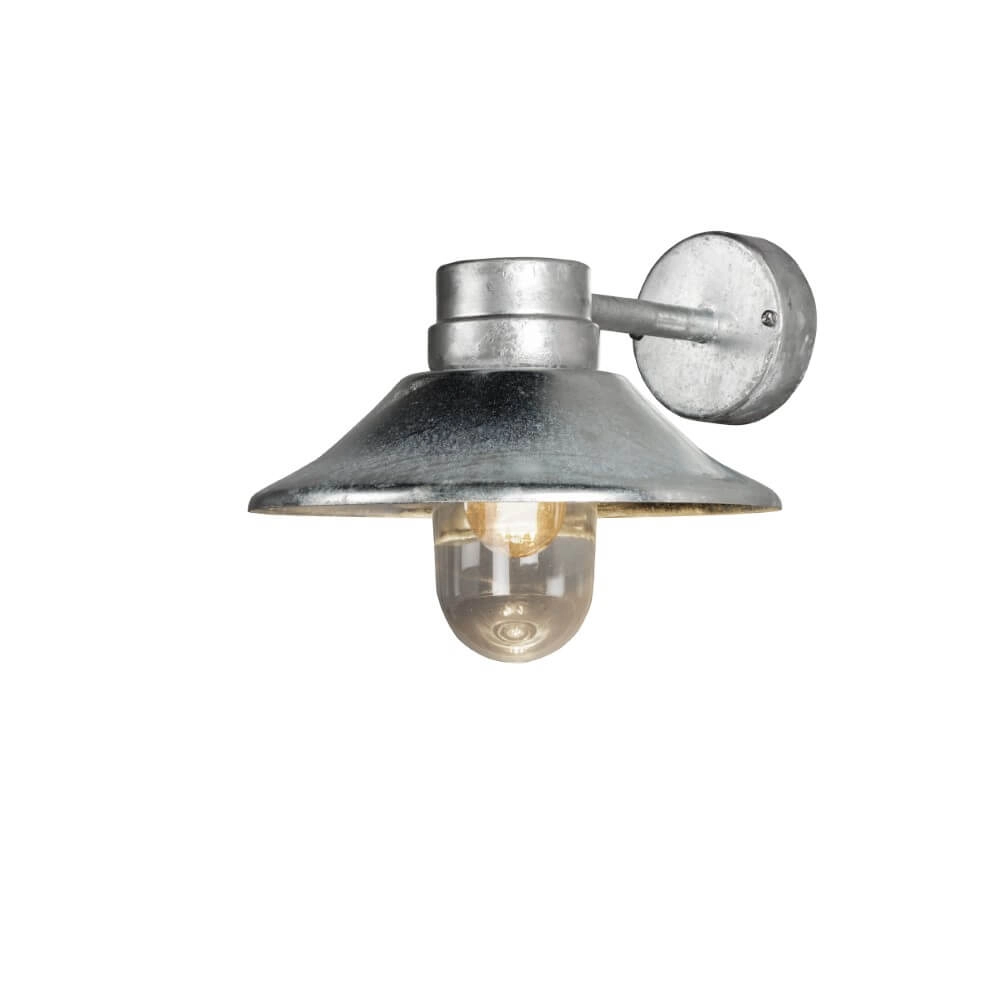 Landelijke wandlamp Vega geborsteld metaal