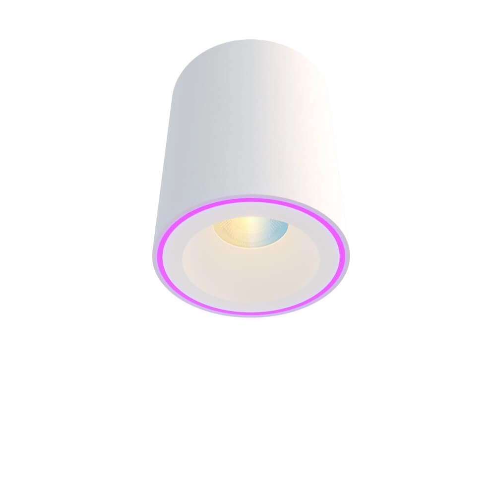 Smart opbouwspot Halo wit