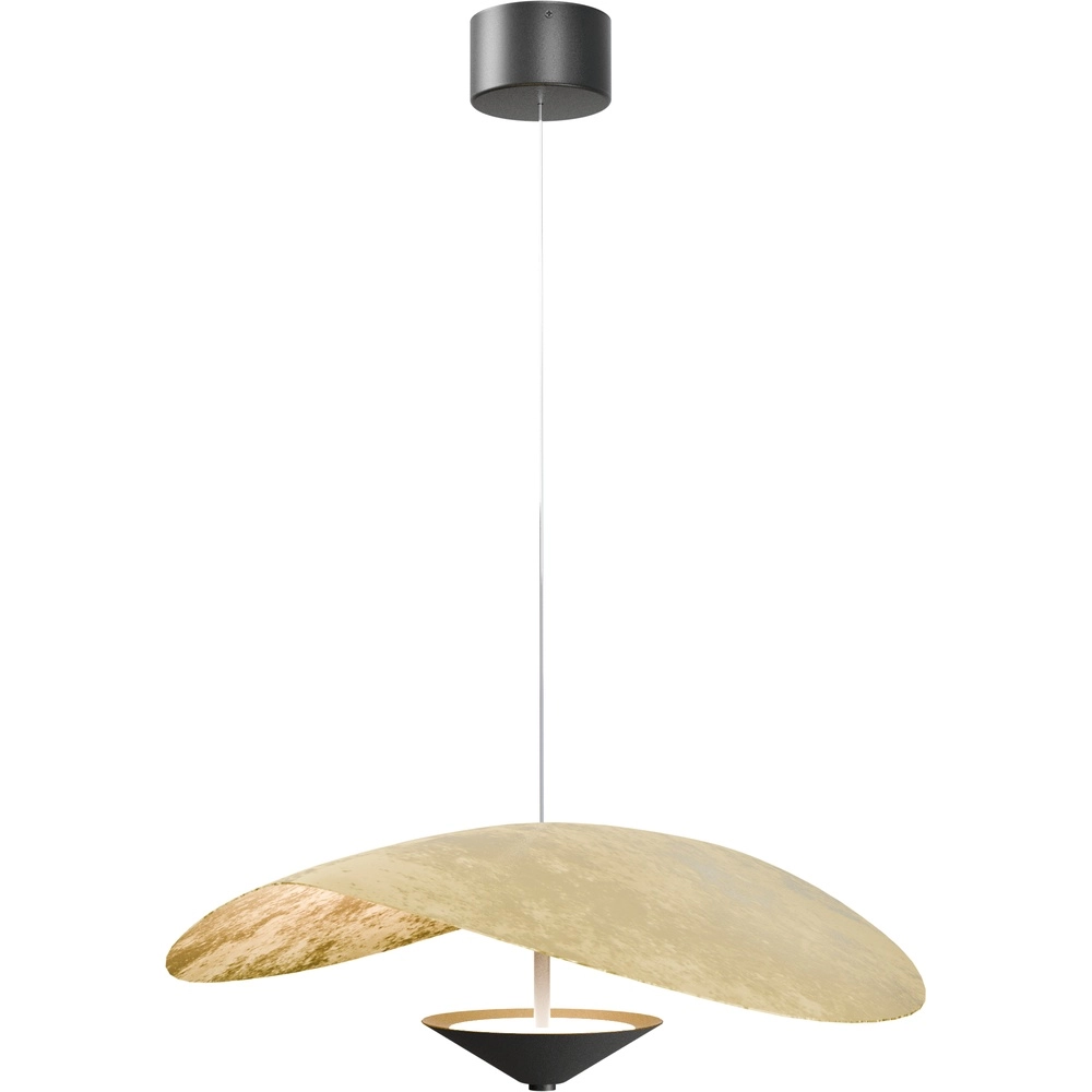 Ø 60cm led hanglamp Lente bladgoud - met katrol Masterlight 8718121390673