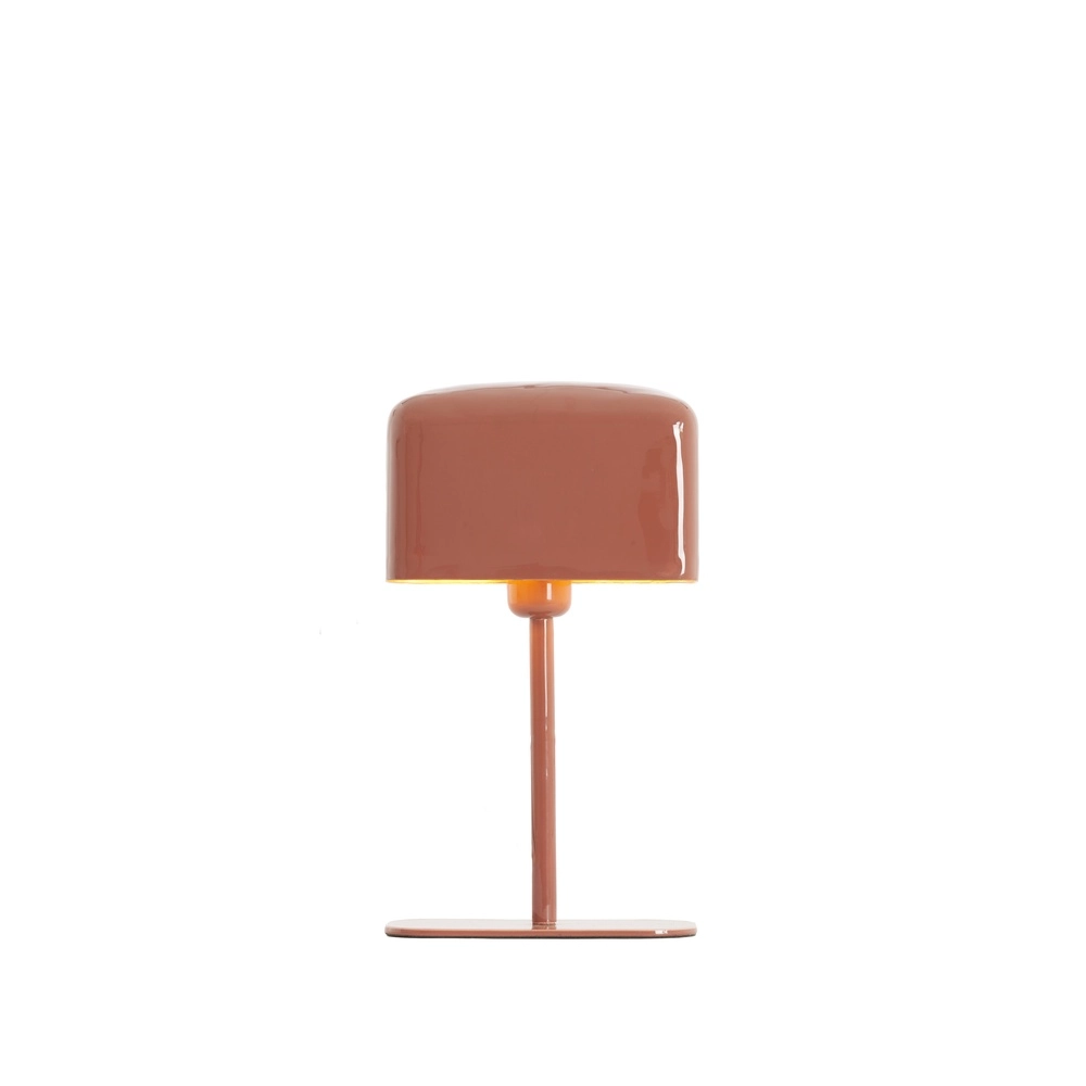 Nachtkastlamp Elenie 20x10cm - glans donker koraal Light & Living 8717807818708
