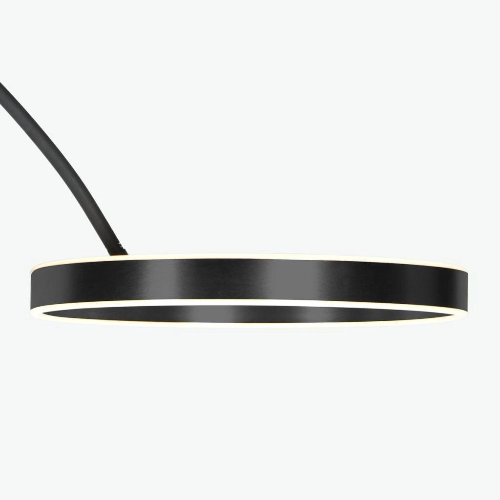 Moderne booglamp Luna-Arc zwart Steinhauer 8712746180190