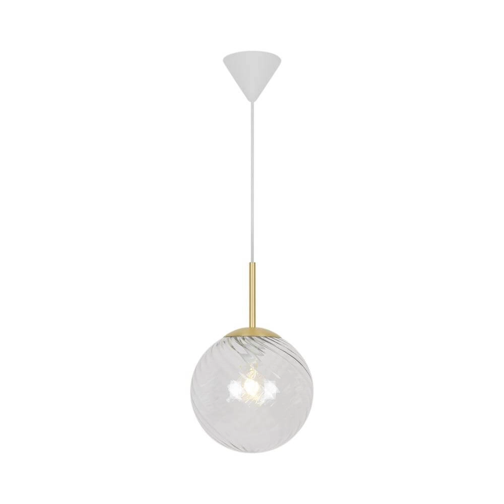 Glazen hanglamp Chisell messing Ø 25cm Nordlux 5704924015656