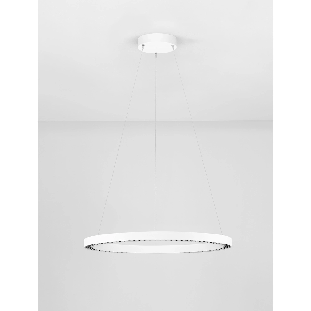 Ronde hanglamp Deos wit