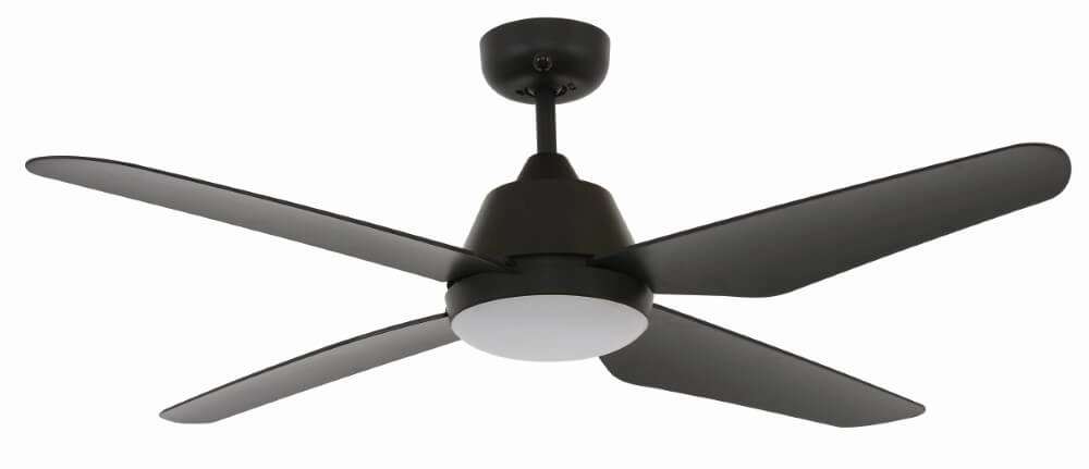 Plafondventilator met lamp Aria Led Ø 122cm zwart IP55