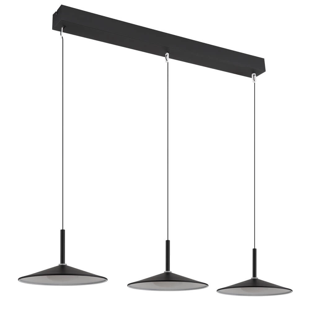 Design hanglamp Lampone 3-lichts zwart Globo 9007371462810