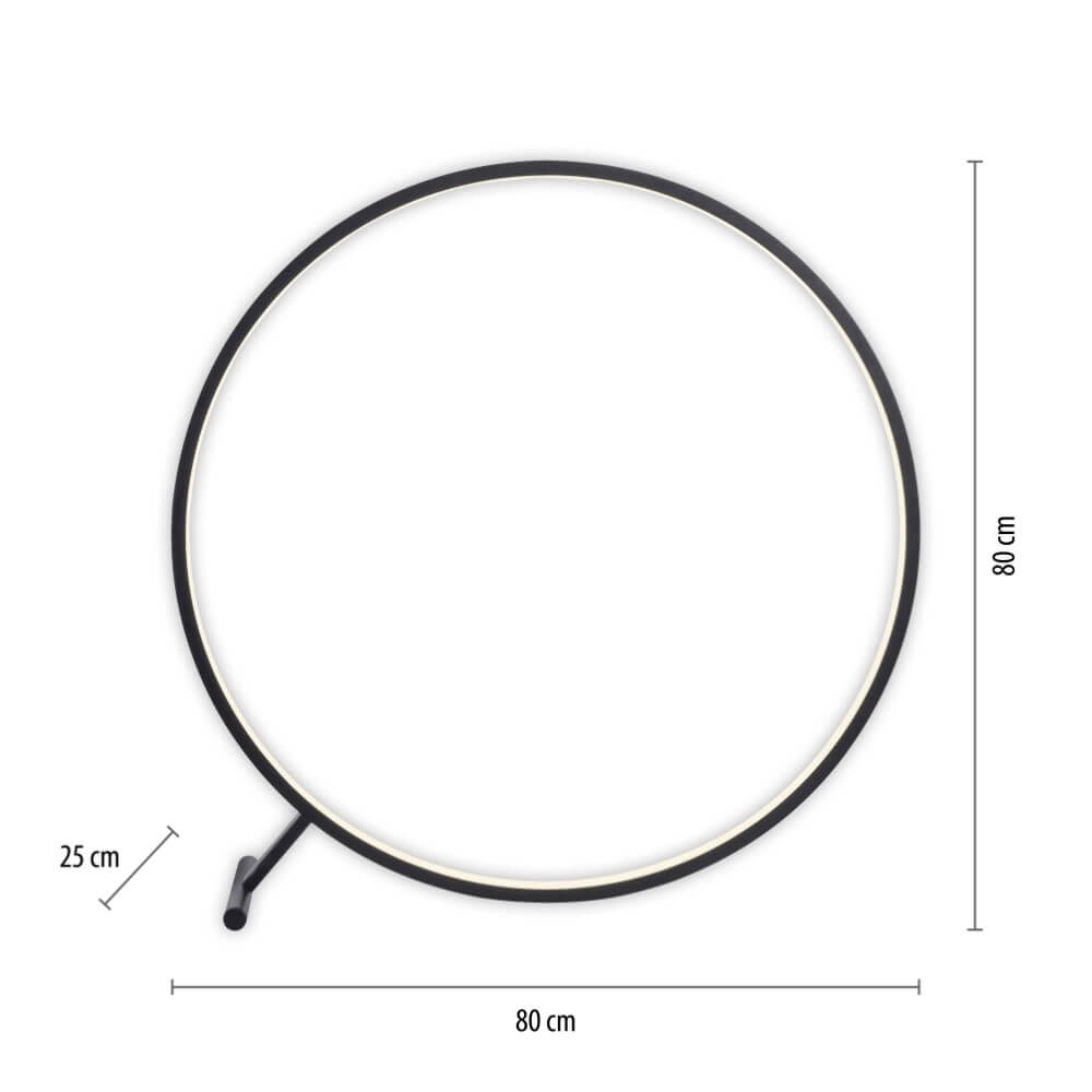 Vloerlamp Hula uniek design Ø 80cm Paul Neuhaus 4012248373316
