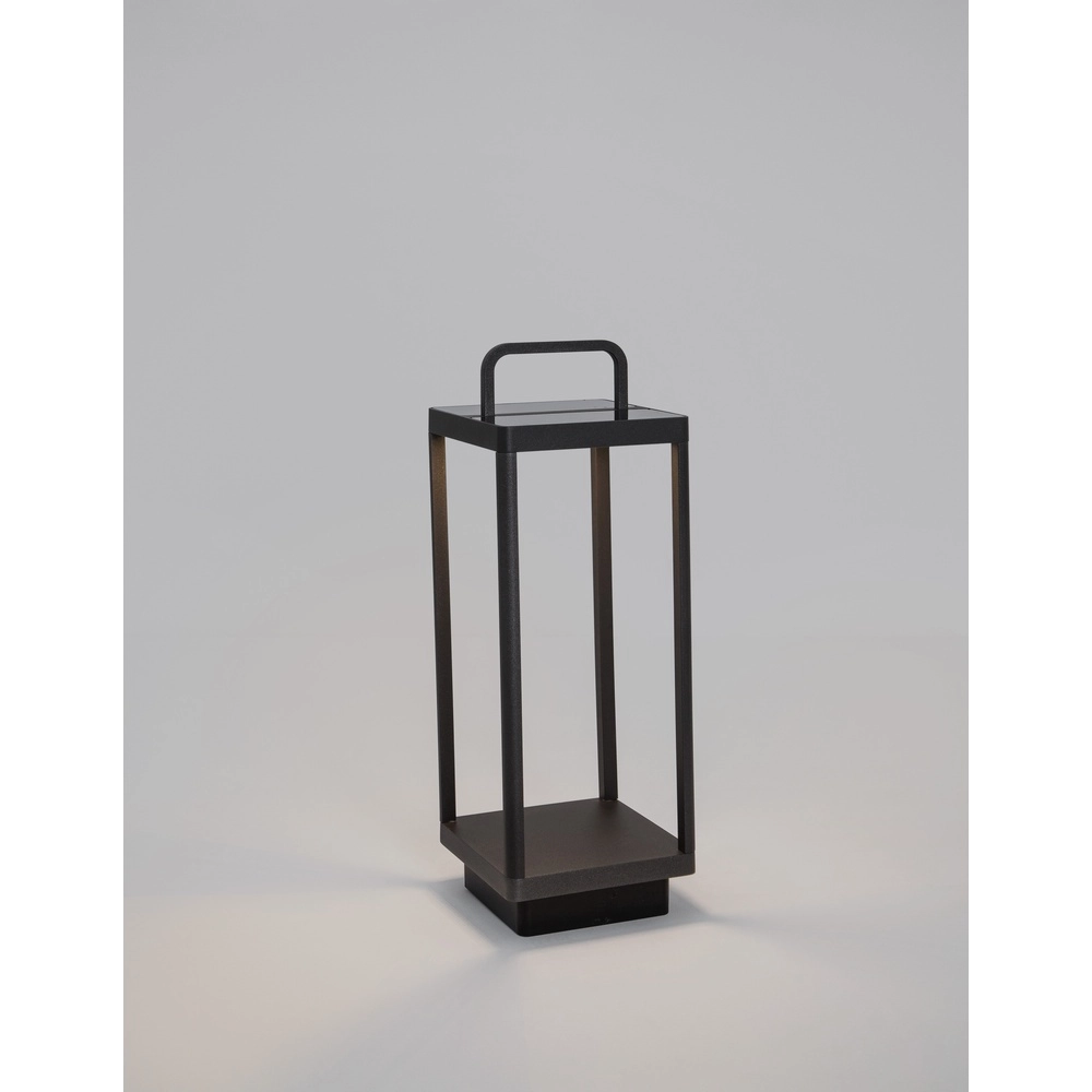 Solar tafellamp Bali 51cm antraciet