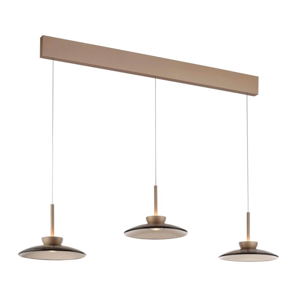 3-lichts hanglamp Pure Moon brons Paul Neuhaus 4012248383940