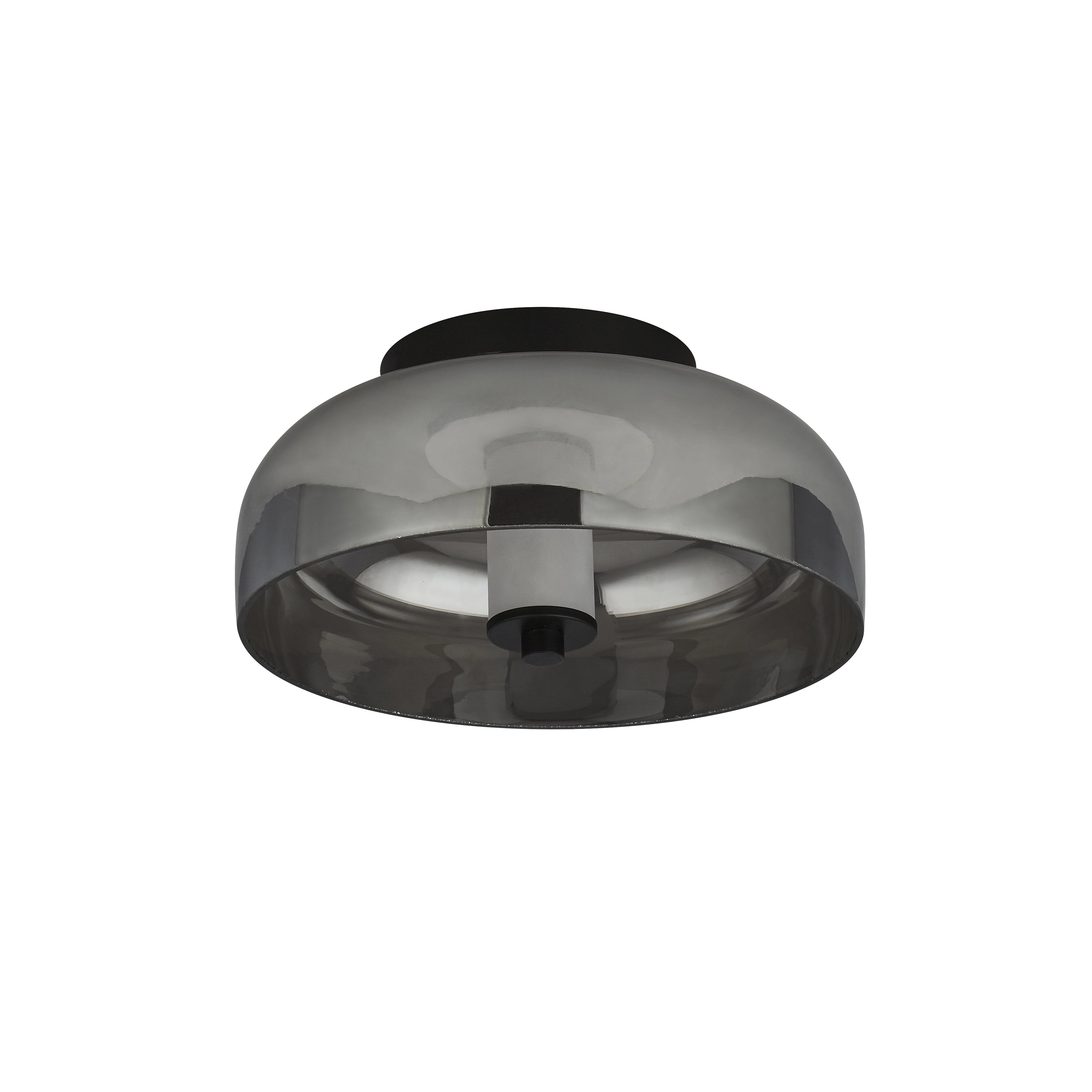 Glazen plafondlamp Frisbee Ø 30cm