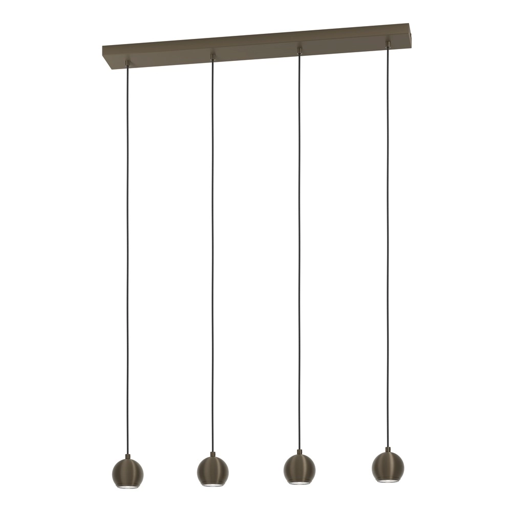 Design hanglamp Bimeda 1 donker brons 4-lichts