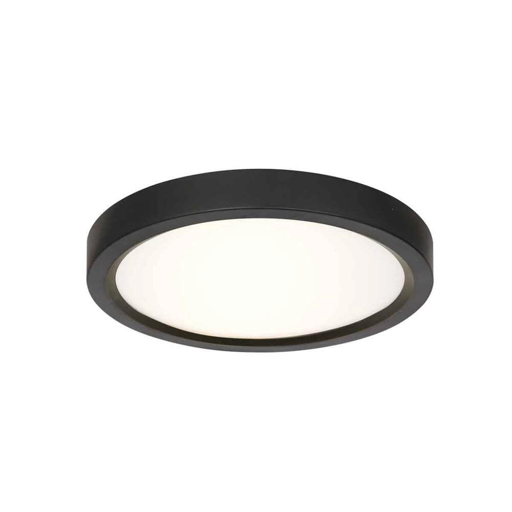 Zwarte plafondlamp Walcie Ø 20cm