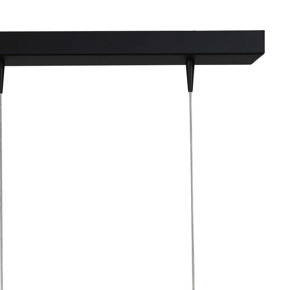 Zwarte eettafel hanglamp Flute 5-lichts design cilinders Masterlight 8718121209197