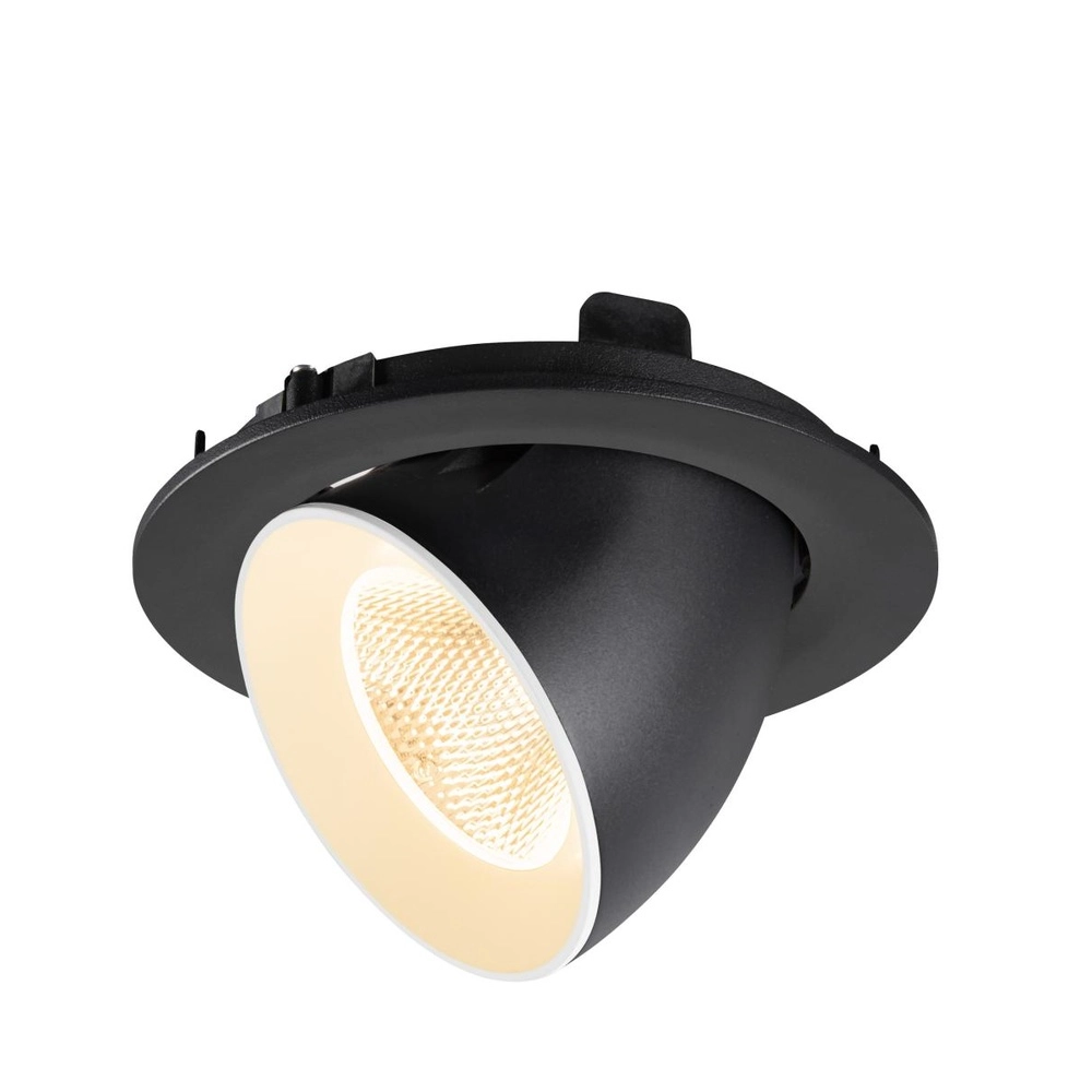 Inbouwspot Numinos Gimble L zwart/wit 2700K - 20gr SLV 4024163310505