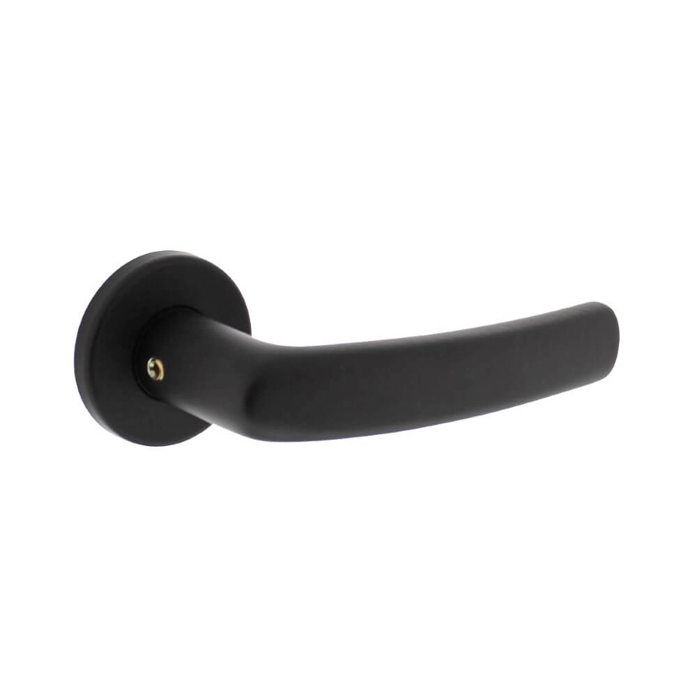 Deurklink Denham aluminium zwart Ø 5cm