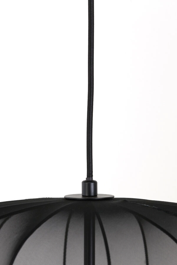 Bohemian hanglamp Plumeria zwart Ø 50cm Light & Living 8717807651404
