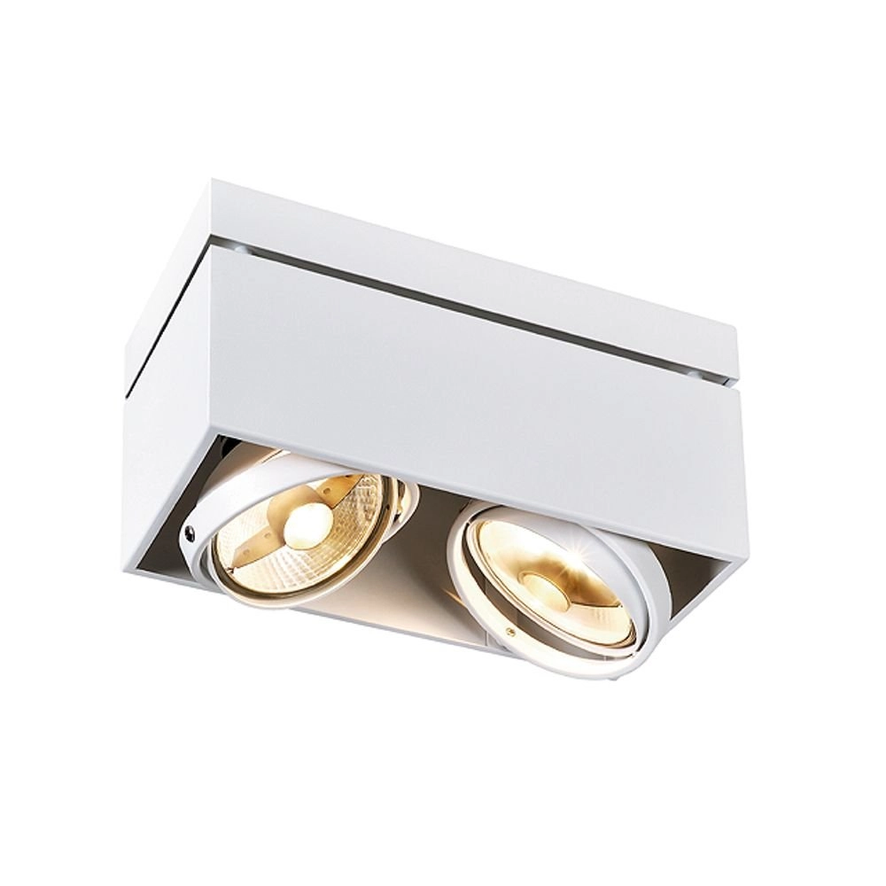 Plafondspot Kardamod Surface Square ES111 2-lichts wit