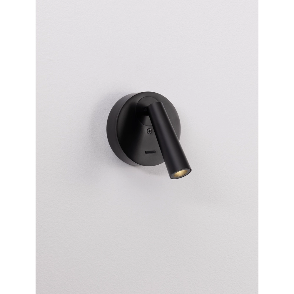 Bedlampje Tico zwart Lyora 5212017473172