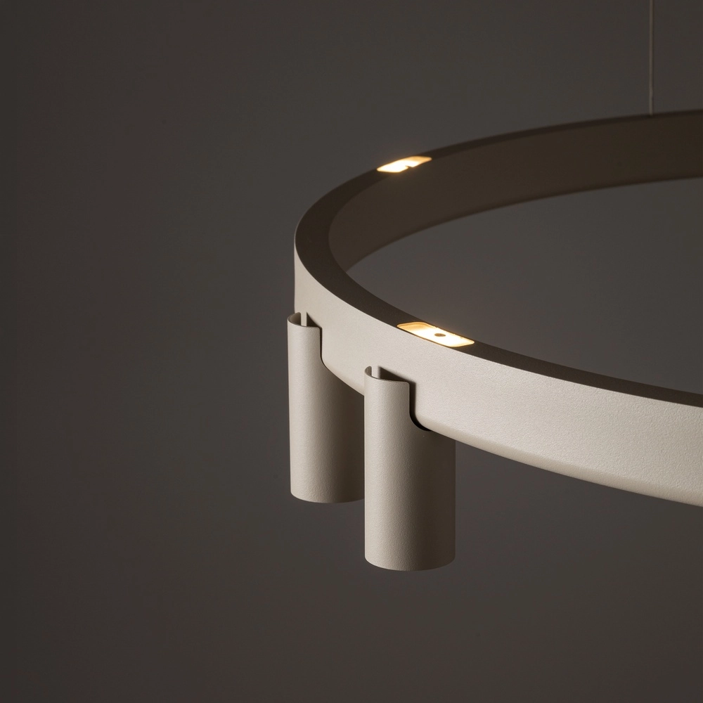 Design hanglamp Fourty zand bruin Ø 80cm Lyora 5903139122849