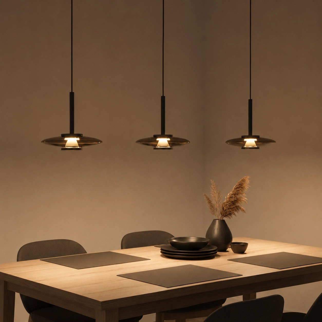 Led eetkamer hanglamp Madison zwart