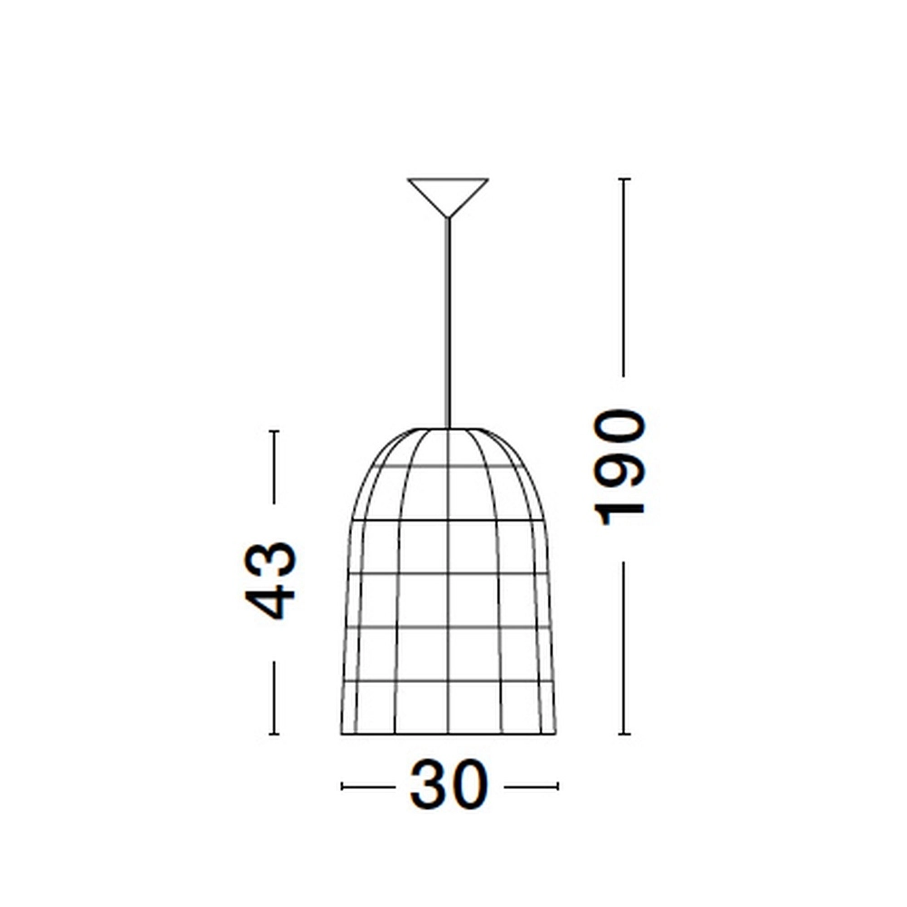 Hanglamp Aurora rotan Ø 30cm Lyora 5212017438881