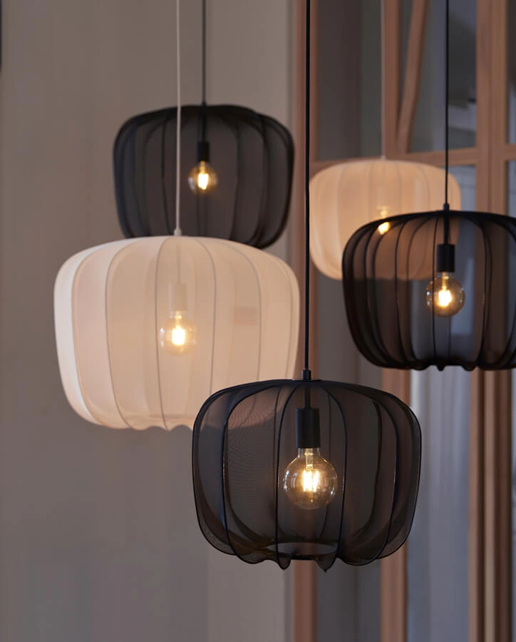 Bohemian hanglamp Plumeria zwart Ø 50cm Light & Living 8717807651404